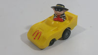 1988 McDonald's Turbo Macs The Hamburgler Yellow Toy Pull Back Friction Motorized Plastic Toy Car Vehicle - Happy Meals