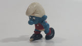 Vintage 1978 Peyo Smurf Character Football Soccer Player PVC Toy Figure - No Ball