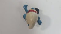 Vintage 1978 Peyo Smurf Character Football Soccer Player PVC Toy Figure - No Ball