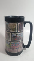 Thermo Serv Walt Disney Productions Disneyland Black Insulated Plastic Coffee Mug Collectible 6 1/2" Tall