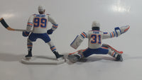 1999/2000 Starting Lineup Wayne Gretzky and Grant Fuhr Edmonton Oilers NHL Ice Hockey Players Action Figures - No Goalie Stick and Stanley Cup