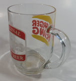 Vintage Hires Root Beer Soda Pop Beverage Burger King Restaurants Clear Large Round Glass Mug