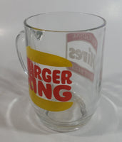 Vintage Hires Root Beer Soda Pop Beverage Burger King Restaurants Clear Large Round Glass Mug