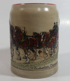 Vinage 1980 Ceramarte Brazil Anheuser Busch Budweiser Beer Embossed 3D Raised Relief Ceramic Stein Mug