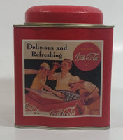 1993 Coca-Cola Coke Soda Pop Sports Baseball Themed Tin Metal Container