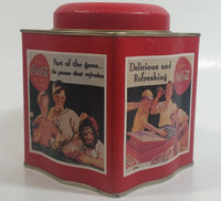 1993 Coca-Cola Coke Soda Pop Sports Baseball Themed Tin Metal Container