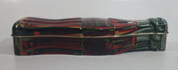 2003 Coca-Cola Coke Soda Pop Bottle Shaped Embossed Tin Container