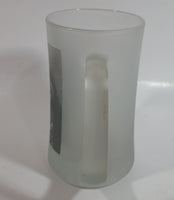 Coca-Cola Coke Soda Pop Polar Bear in Jeans 6 3/4" Tall Heavy Frosted Glass Mug