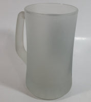 Coca-Cola Coke Soda Pop Polar Bear in Jeans 6 3/4" Tall Heavy Frosted Glass Mug
