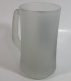 Coca-Cola Coke Soda Pop Polar Bear in Jeans 6 3/4" Tall Heavy Frosted Glass Mug