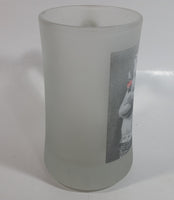 Coca-Cola Coke Soda Pop Polar Bear in Jeans 6 3/4" Tall Heavy Frosted Glass Mug
