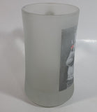 Coca-Cola Coke Soda Pop Polar Bear in Jeans 6 3/4" Tall Heavy Frosted Glass Mug