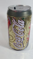 Zellers Holiday Joy Coca-Cola Coke Soda Pop Christmas Santa Themed 7 3/4" Tall Can Shaped Metal Coin Bank