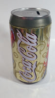 Zellers Holiday Joy Coca-Cola Coke Soda Pop Christmas Santa Themed 7 3/4" Tall Can Shaped Metal Coin Bank