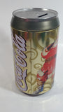 Zellers Holiday Joy Coca-Cola Coke Soda Pop Christmas Santa Themed 7 3/4" Tall Can Shaped Metal Coin Bank