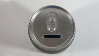 Zellers Holiday Joy Coca-Cola Coke Soda Pop Christmas Santa Themed 7 3/4" Tall Can Shaped Metal Coin Bank
