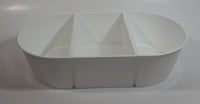 Drink Coca-Cola Coke Delicious Refreshing 3 Compartment Plastic Insert Metal Serving Tray with Wooden Handles