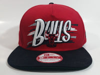 New Era 9Fifty Chicago Bulls NBA Basketball Sports Team Medium-Large A-Frame Snapback Hat Embroidered Raised Lettering