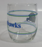 Seattle Seahawks NFL Football Sports Team Helmet Graphics Blue Green Lined 3 1/2" Tall Glass Drinking Cup