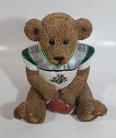 Very Hard To Find CFL Canadian Football League Grey Cup Championship Regina 2003 #03 Saskatchewan Roughriders 6 1/2" Tall Resin Teddy Bear Coin Bank Sports Team Collectible