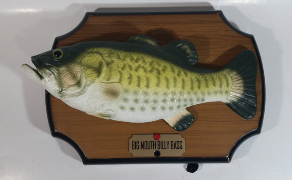 1999 Gemmy Big Mouth Billy Bass Singing Moving Fish On Plaque Novelty Collectible No Adapter Battery Tested Working