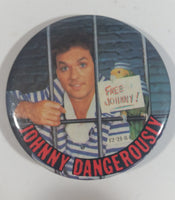 1984 Johnny Dangerously Comedy Parody Movie Film Michael Keaton Round Button Pin