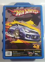 2007 Hot Wheels 48 Car Carrying Case Blue Plastic Container