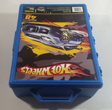 2007 Hot Wheels 48 Car Carrying Case Blue Plastic Container