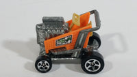 2001 Hot Wheels Express Lane Gator Bait Market Neon Orange Grocery Shopping Cart Die Cast Toy Car Vehicle