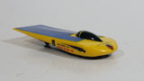 1998 Hot Wheels First Editions Solar Eagle III Yellow Plastic and Die Cast Toy Car Vehicle