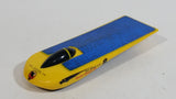 1998 Hot Wheels First Editions Solar Eagle III Yellow Plastic and Die Cast Toy Car Vehicle