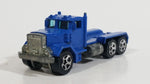 1999 Hot Wheels Peterbilt Dump Truck Semi Rig Blue Die Cast Toy Car Vehicle