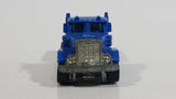 1999 Hot Wheels Peterbilt Dump Truck Semi Rig Blue Die Cast Toy Car Vehicle