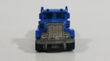 1999 Hot Wheels Peterbilt Dump Truck Semi Rig Blue Die Cast Toy Car Vehicle