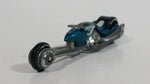 2008 Hot Wheels Team: Custom Bikes Hammer Sled Motorcycle Aqua Green Blue Die Cast Toy Motorbike Vehicle