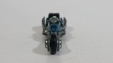 2008 Hot Wheels Team: Custom Bikes Hammer Sled Motorcycle Aqua Green Blue Die Cast Toy Motorbike Vehicle