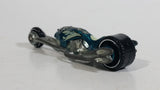 2008 Hot Wheels Team: Custom Bikes Hammer Sled Motorcycle Aqua Green Blue Die Cast Toy Motorbike Vehicle