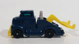 1997 Hot Wheels Tow Truck Dark Blue Plastic Body Die Cast Toy Car Vehicle McDonald's Happy Meal