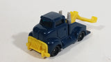 1997 Hot Wheels Tow Truck Dark Blue Plastic Body Die Cast Toy Car Vehicle McDonald's Happy Meal