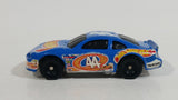 2000 Hot Wheels Racer Nascar #44 7/20 Blue Die Cast Toy Race Car Vehicle McDonald's Happy Meal