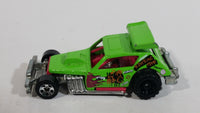 2012 Hot Wheels Demolition Derby Greased Gremlin Lime Green Die Cast Toy Car Vehicle