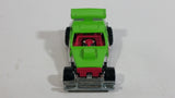 2012 Hot Wheels Demolition Derby Greased Gremlin Lime Green Die Cast Toy Car Vehicle