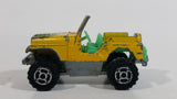 Majorette Jeep CJ 4x4 No. 290 & No. 244 Yellow 1/54 Scale Die Cast Toy Car Vehicle