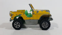 Majorette Jeep CJ 4x4 No. 290 & No. 244 Yellow 1/54 Scale Die Cast Toy Car Vehicle