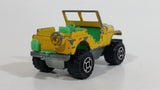 Majorette Jeep CJ 4x4 No. 290 & No. 244 Yellow 1/54 Scale Die Cast Toy Car Vehicle