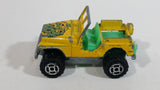 Majorette Jeep CJ 4x4 No. 290 & No. 244 Yellow 1/54 Scale Die Cast Toy Car Vehicle