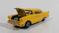 Ertl '57 Chevy Bel Air Yellow Die Cast Toy Car Vehicle with Opening Hood - Hong Kong