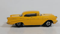 Ertl '57 Chevy Bel Air Yellow Die Cast Toy Car Vehicle with Opening Hood - Hong Kong