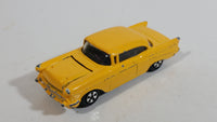 Ertl '57 Chevy Bel Air Yellow Die Cast Toy Car Vehicle with Opening Hood - Hong Kong