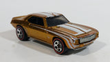 Rare 2008 Hot Wheels Classics 4 '69 Camaro Spectraflame Gold Die Cast Toy Muscle Car Vehicle Red Line 5SP